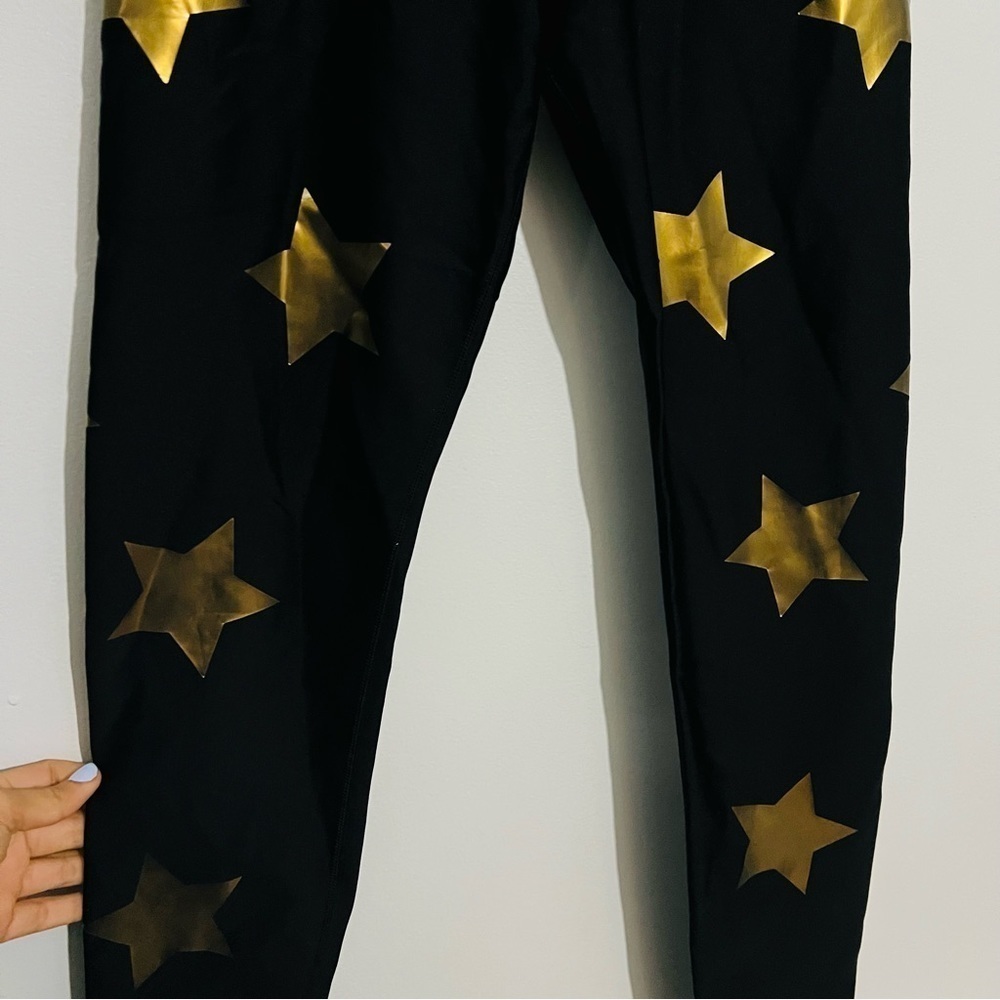 Ultra Core gold star black leggings size small - Picture 9 of 10